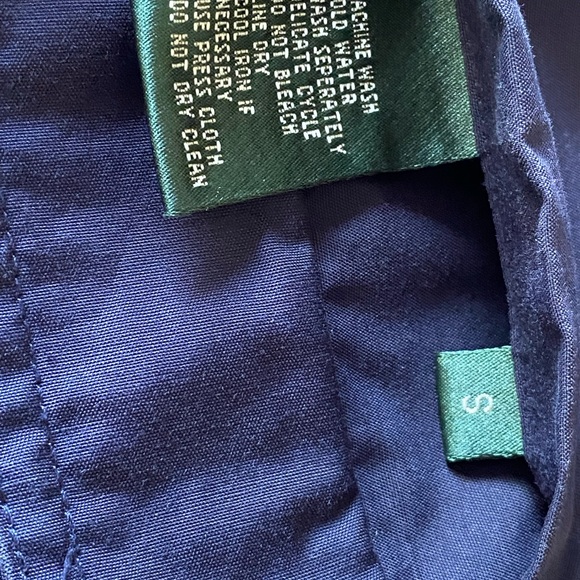 LAUREN-RL Zipper Reversible Vest Green Navy SZ PS - Picture 6 of 10